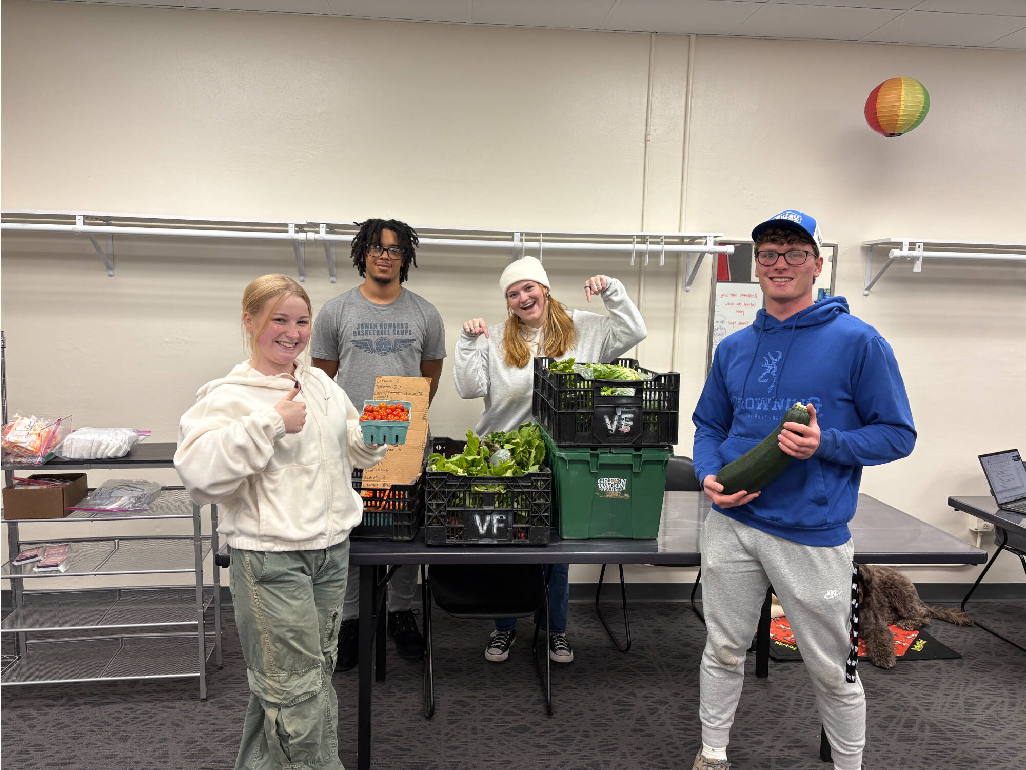 Students gather produce for Replenish